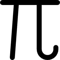 Pi Math Symbol Icon from Ultimate Bold Set