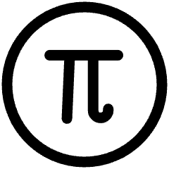 Pi Math Symbol Circle Icon from Ultimate Regular Set