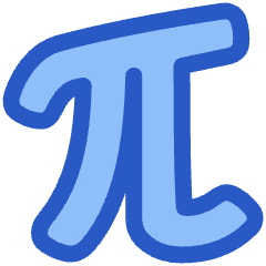 Pi Symbol Icon from Plump Duo Set