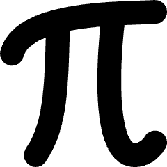 Pi Symbol Icon from Flex Solid Set