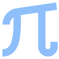 Pi Symbol Icon from Sharp Flat Set