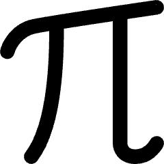 Pi Symbol Icon from Core Remix Set