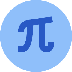 Pi Symbol Circle Icon from Sharp Flat Set