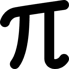 Pi Symbol Icon from Core Solid Set