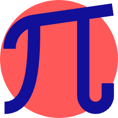 Pi Symbol Icon from Sharp Pop Set