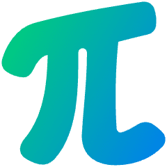 Pi Symbol Icon from Plump Gradient Set