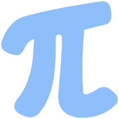 Pi Symbol Icon from Plump Flat Set