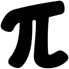Pi Symbol Icon from Plump Solid Set