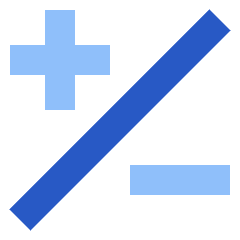 Plus Minus 1 Icon from Sharp Flat Set