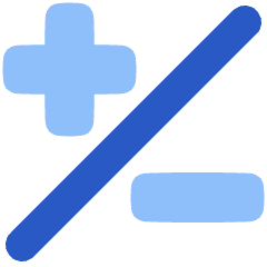 Plus Minus 1 Icon from Plump Flat Set