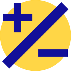 Plus Minus 1 Icon from Sharp Pop Set