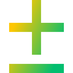 Plus Minus 2 Icon from Sharp Gradient Set