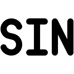 Sin Math Symbol Icon from Ultimate Bold Set