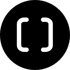 Square Brackets Circle Icon from Ultimate Bold Set