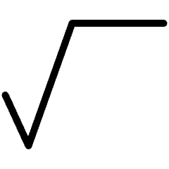 Square Root Icon from Ultimate Light Set
