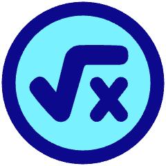 Square Root X Circle Icon from Plump Pop Set