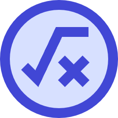 Square Root X Circle Icon from Sharp Duo Set