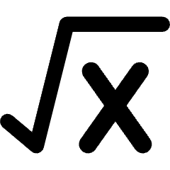 Square Root X Icon from Core Remix Set