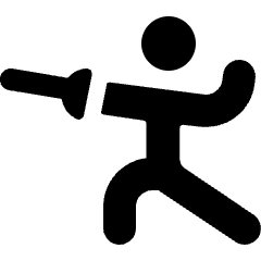 Martial Arts Fencing Icon from Ultimate Bold Set