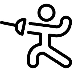 Martial Arts Fencing Icon from Ultimate Light Set