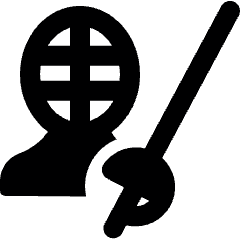 Martial Arts Fencing Person Icon from Ultimate Bold Set