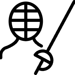 Martial Arts Fencing Person Icon from Ultimate Light Set