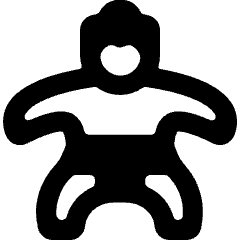 Martial Arts Sumo Icon from Ultimate Bold Set