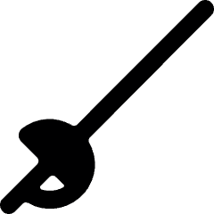 Martial Arts Sword Fencing 1 Icon from Ultimate Bold Set