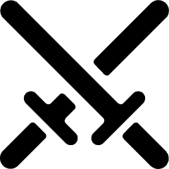 Martial Arts Swords Icon from Ultimate Bold Set