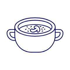 Bowl Of Soup Illustration from UX Line Set