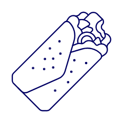 Burrito Illustration from UX Line Set