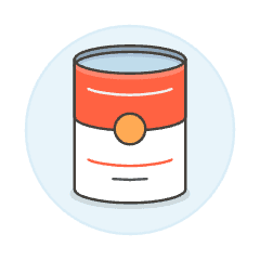 Canned Food Illustration from UX Colors Set