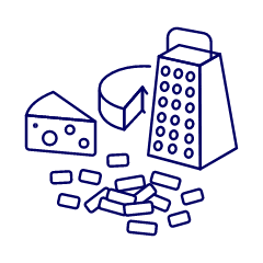 Shredded Cheese 1 Illustration from UX Line Set