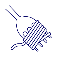 Spaghetti Fork Illustration from UX Line Set