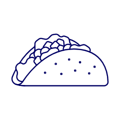 Taco Illustration from UX Line Set