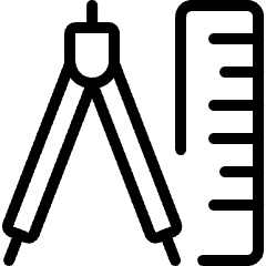 Measure Ruler Divider Icon from Ultimate Light Set