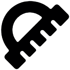 Measure Ruler Icon from Ultimate Bold Set