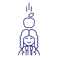 Newton Apple Illustration from UX Line Set
