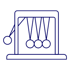 Newton Cradle Illustration from UX Line Set