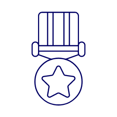 Medal Coin Star Illustration from UX Line Set