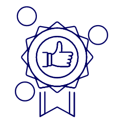 Medal Like Badge Illustration from UX Line Set