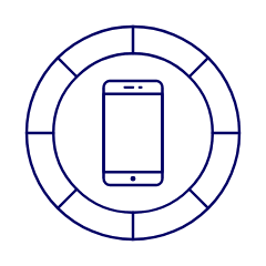 Color Phone Illustration from UX Line Set