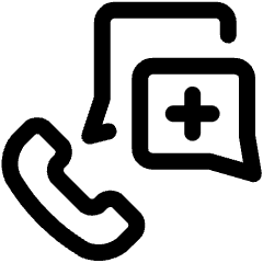 Consultation Phone Call Chat Icon from Ultimate Regular Set