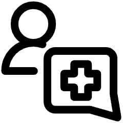 Doctor Consultation Chat 1 Icon from Ultimate Regular Set