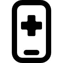 Medical App Smartphone Icon from Ultimate Bold Set