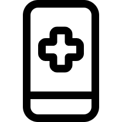 Medical App Smartphone Icon from Ultimate Regular Set