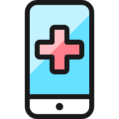 Medical App Smartphone Icon from Ultimate Colors Set