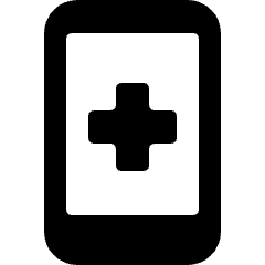 Medical App Smartphone Icon from Ultimate Bold Set