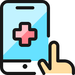 Medical App Smartphone Touch Icon from Ultimate Colors Set