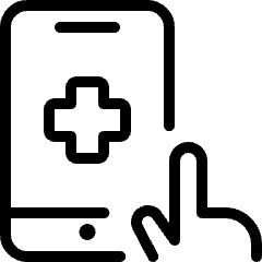 Medical App Smartphone Touch Icon from Ultimate Light Set